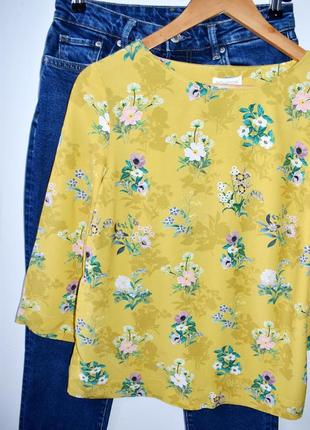 Monsoon дуже красива натуральна блуза в квітковий принт
