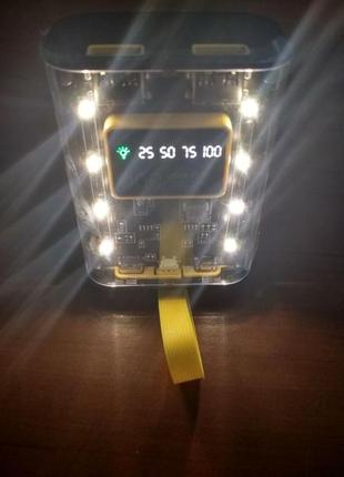 Power bank у стилі cyberpunk 9000mah з потужною підсвіткою