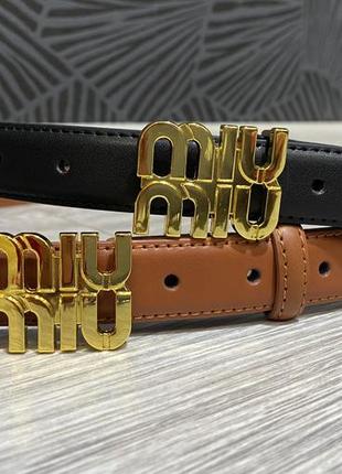 Ремень пояс женский кожаный в стиле miu miu/ ремень пояс женский кожаный кожаный