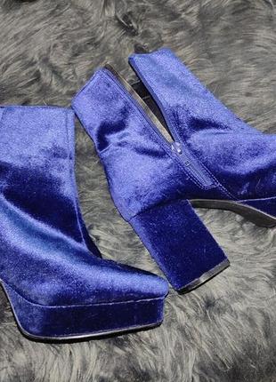 Primark 895 38p велюровые сапоги