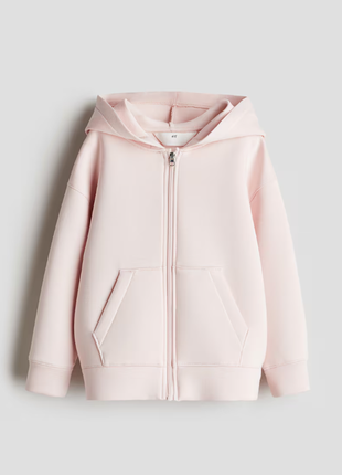 H&m тёплая худи на флисе нм толстовка свитшот кофта девочку замка зепкая молния молнии утепленная