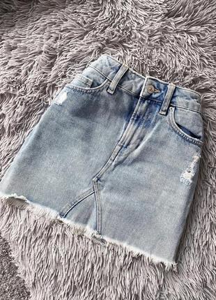 Джинсовая юбка h&m