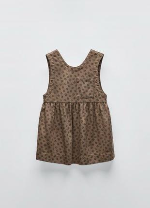 Джинсовий сарафан сукня zara в тваринний принт