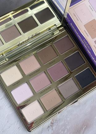 Палетка нюдовых матовых теней tarte tartelette amazonian clay matte palette