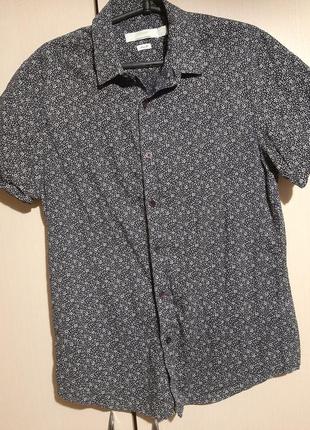 Рубашка мужская с коротким рукавом, размер м. индия.