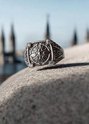 🫧 20.5 ; 21 размер кольцо серебро мужское перстень