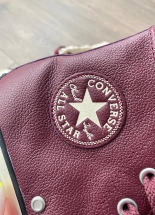 Кеди шкіряні утеплені оригінал converse рр.375 фото