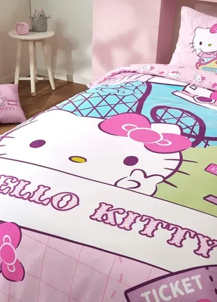 Постельное белье tac disney 160×220 см hello kitty travel