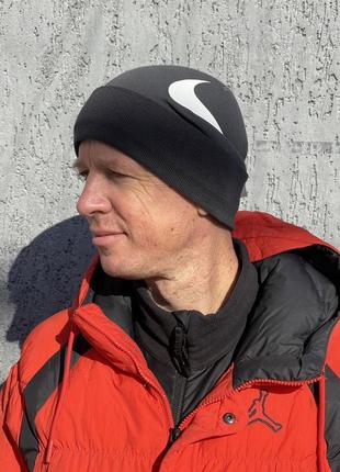 Оригінал шапка nike nike beanie av9751-060 оригинал найк биг свуж