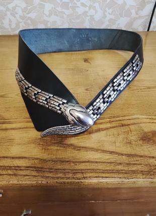 Ремень кожаный женский эксклюзив имталия.
