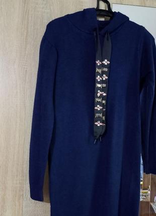 Платье теплое зима осень л-мин