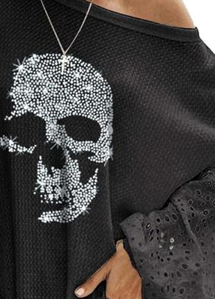 Studio, сукня туніка, стрази, one size , бавовна 100%, italy