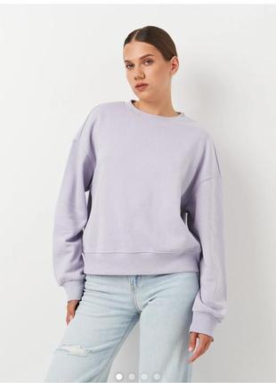 Стильный овер свитшот лаванда р.38/м