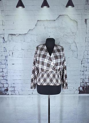 Стильная блузка клетка