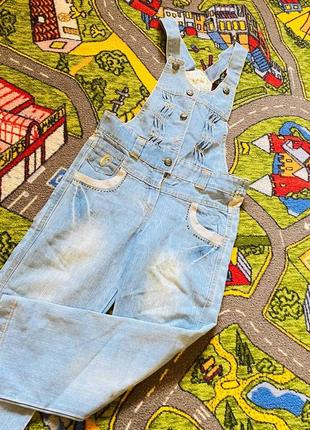Джинсовый комбинезон детский