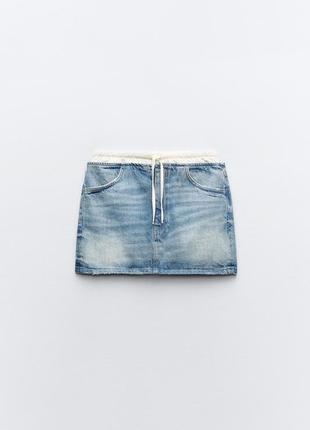 Коротка спідниця юбка джинсова zara m-l