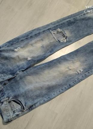 H&m! мега стильные джинсы р.30 наш 48/50 прекрасного сост.1 фото
