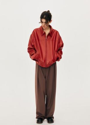 Куртка бомбер красная zara new