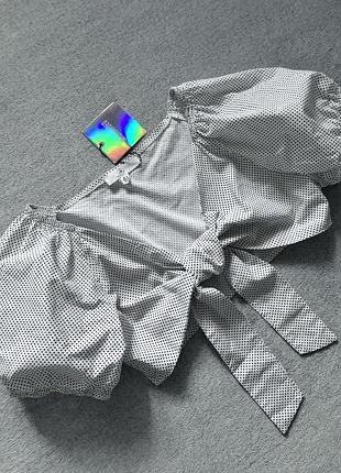 Кроп топ в горошок