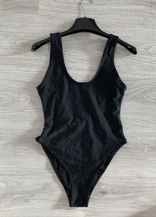 Missguided черный слитный купальник 8 размер s