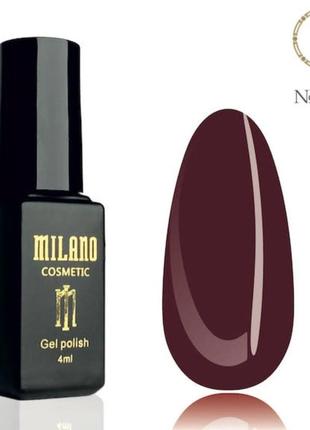 Гель лак для ногтей бордовый milano №118 4 мл 2712000053259