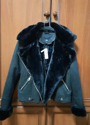 Дубленка авиатор river island косуха6 фото