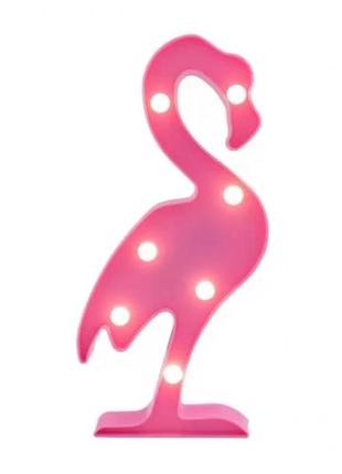 Светильник 3d фламинго (светло-розовый)