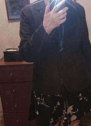 Пиджак женский натуральный замша