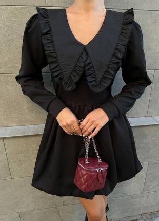 Платье в стиле винтаж кукольное платье с большим воротничком