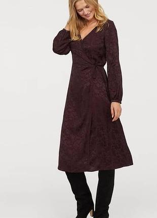 💐💥🤎💃 h&amp;m 🍫платье миди шоколадного цвета