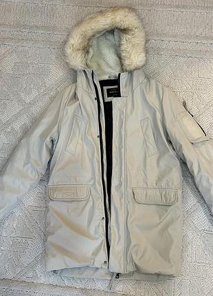 Зимняя белая куртка river island