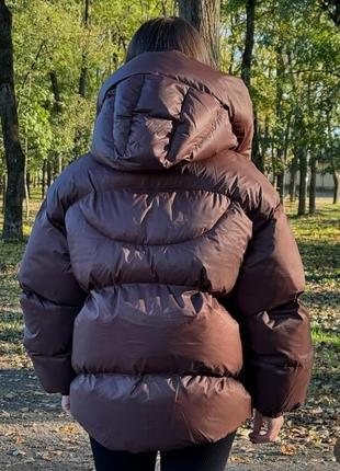 Стильна зимова куртка оверсайз пуховик пуффер