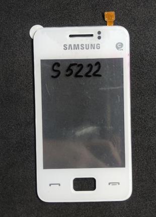 Тачскрин ( сенсор )  samsung star 3 duos gt- s5222 оригинал белый