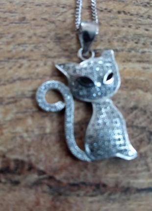 Кулон серебряный с цирконами от известного британского бренда carrie elspeth.