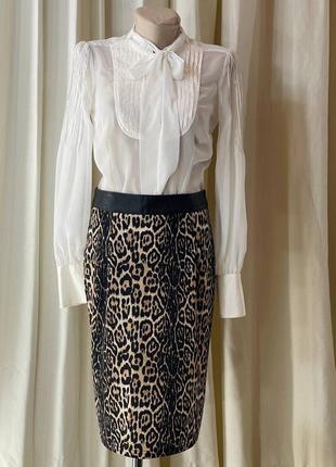 Шикарная женская юбка - карандаш с принтом