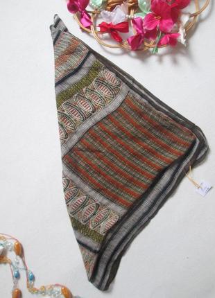 Шикарный большой платок палантин в орнамент 100% шелк vince camuto 🌺🌴🌺