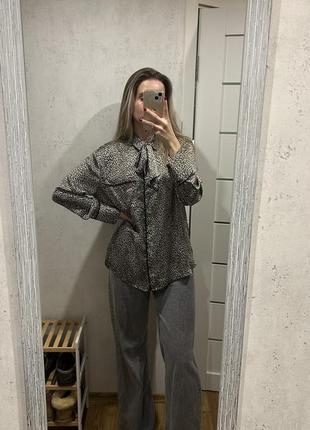 Леопардова блуза zara
