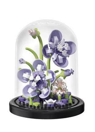 Конструктор цветы в колбе, лего цветы в колбе