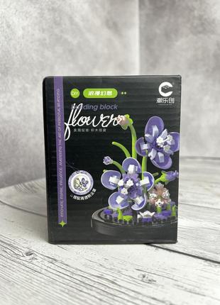 Конструктор цветы в колбе, лего цветы в колбе