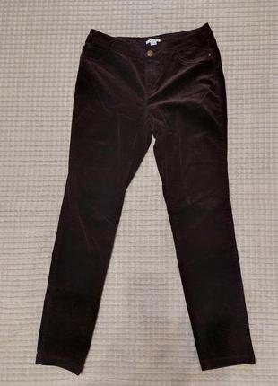 Вельветові штани бургунді