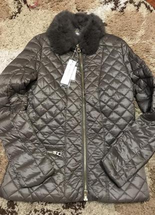 Італійська куртка rinanscimento з натуральним хутром