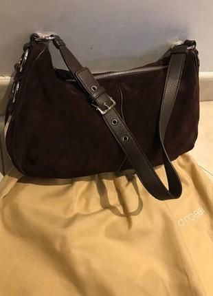 Замшева сумка sergio rossi