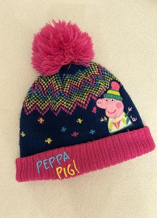 Шапка з пепа, пеппа, пепою на вік 1-3 роки