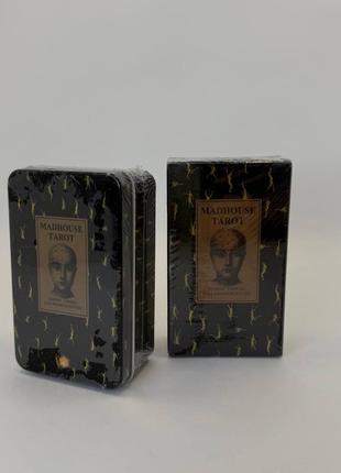 Madhouse tarot | таро божевільного дому (в жерстяній коробочці, із золотим зрізом) 52