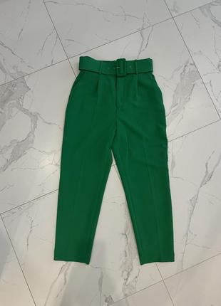 Брюки zara женские с высокой посадкой