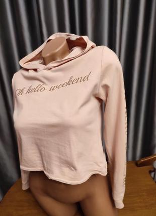 Хлопковый топ кофточка свитшот лонгслив