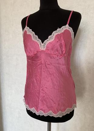 Victoria's secret silk шелковая майка топ s размер