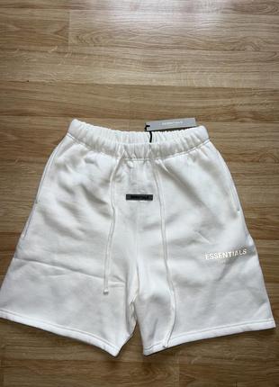 Шорти білі Essentials Fear Of God essentials