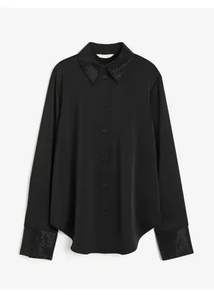 Рубашка с стразовыми камнями h&amp;m