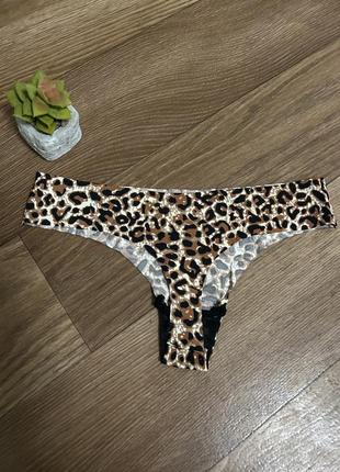 Гладкие, бесшовные, леопардовые трусики стринги стринги xs s